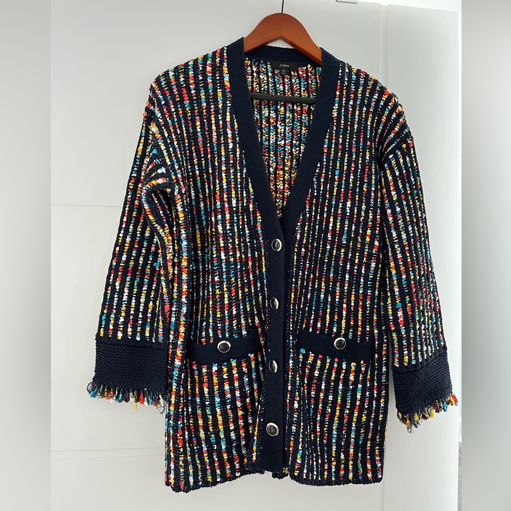 J. Crew rainbow knit cardigans sweater